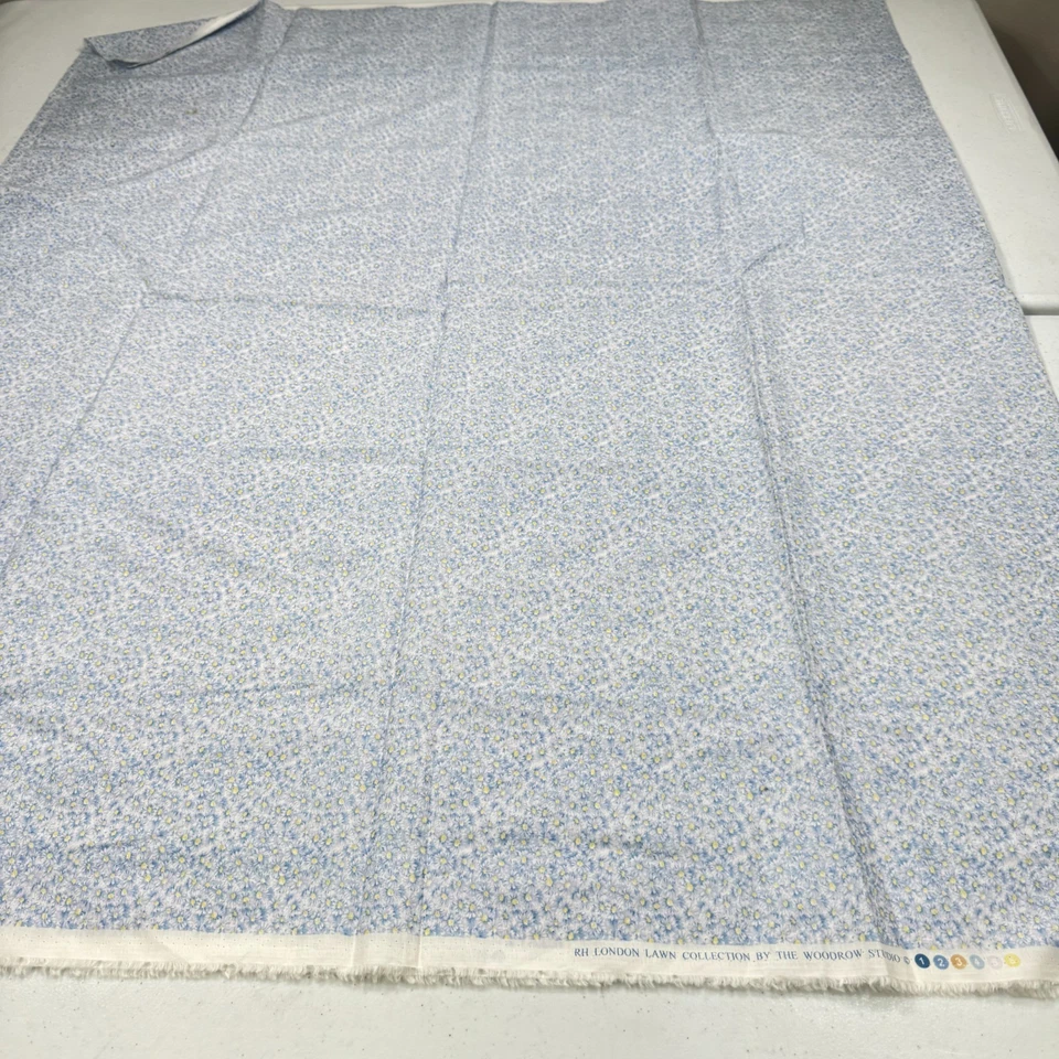 RH london woodrow studio fabric blue daisy floral quilting cotton 43x73 2 yr - Image 3 of 4