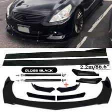 For Infiniti G37 Q50 Q60 Q70 G25 Front Bumper Lip Spoiler Splitter Car Body Rear