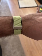 Whoop 5.0/MG Replacement Band - Lime Green - Silver Clasp/hook/link - 5.0/MG