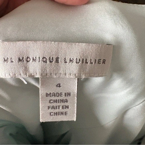 Vestido midi jacquard de jardín campo Monique Lhuillier talla 4 $545 nuevo sin etiquetas ML Foto 4 de 4