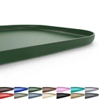 Silicone Pet Feeding Mat with Raised Edge for Food and Water, Dog Bowl Mats, ...