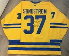 Niklas Sundstrom Team Sweden Game Worn & Signed Hockey Jersey