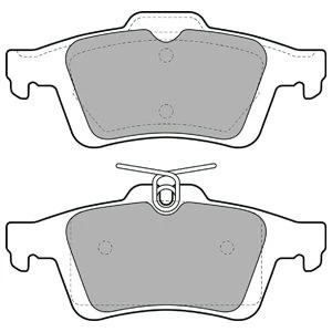 DELPHI LP1958 Brake Pad Set Rear Braking System Fits Saab 9-3X 2.0 t XWD - Image 2 of 4