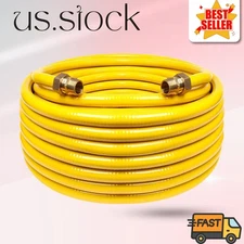 70FT CSST 1/2" Flexible Gas Line Kit with 2 Adapters, Stainless Steel Pipe