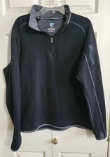 Kuhl Alfpaca Sherpa Sweater Womens Size XXL 1/4 Zip Pullover Tan Brown