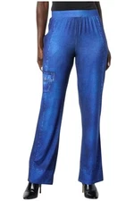 Antthony Women's Printed Denim Studio Stretch Pull-On Pant Dark Denim