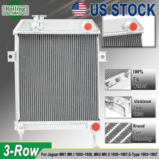 Upgrade 3-row Radiator For Jaguar Mk1 Mk I 195558 Mk2 Mk Ii 5967s-type-6367 Upgrade 3-row Radiator For Jaguar Mk1 Mk I 195558 Mk2 Mk Ii 5967s-type-6367