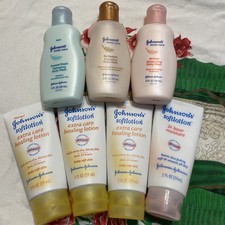 Johnsons J J Extra Care Body Cream Wash Sealed Retired Stock TRAVEL SIZED 7 ASST
