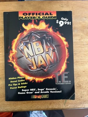 NBA Jam Tournament Edition-Official Player's Guide by BradyGames-VG Cond-Qk Ship