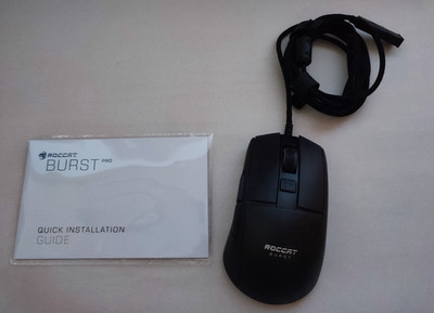   Roccat Burs Pro Gaming Maus Computer Maus kabelgebunden schwarz   NEUWERTIG  