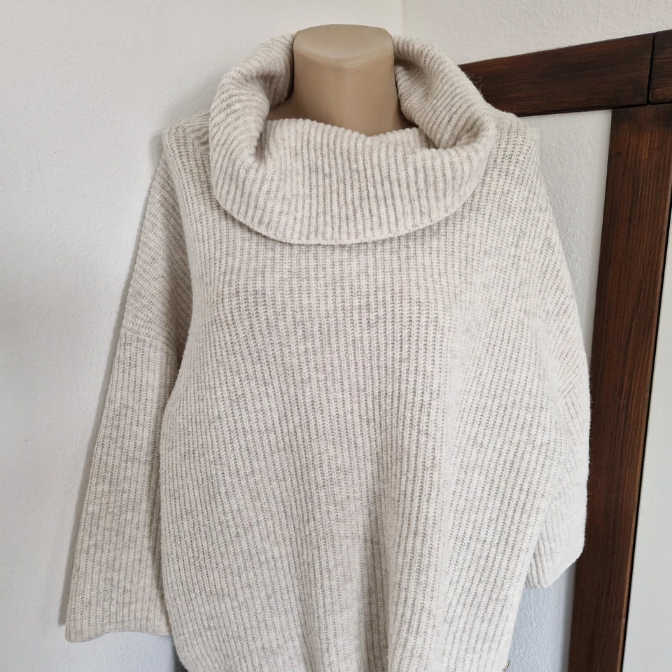 Comma Wollpullover, 5% Wollanteil  Pullunder Einheitsgröße Creme - Bild 2 von 2