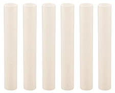 Creative Hobbies 6 Inch Tall Cream Plastic Candle Covers Sleeves Chandelier Sock