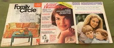 3 Good Housekeeping & Family Circle Magazine Lot Sept 1969 Joan Kennedy May 1967
