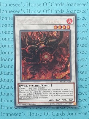 SHVA-DE016 Alte Entität Cthugua Secret Rare Yu-Gi-Oh Karte 1. Auflage Neu