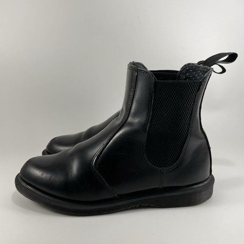 Dr. Martens Doc Flora Chelsea Boots Damengröße 8 schwarz Glattleder zum Überziehen - Bild 4 von 11