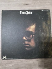 ELTON JOHN Self-Titled Vinyl LP (1970)   Textured Gatefold Your Song EX/VG