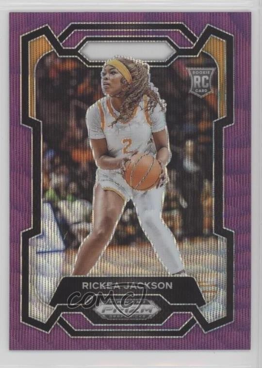 2024-25 Panini Prizm Draft Picks Purple Wave Prizm Rickea Jackson #44 17lu