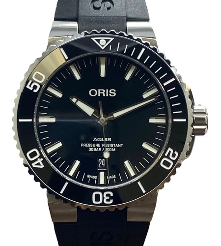 Oris Aquis Date 43,5mm 01 733 7730 4134 schwarzes Zifferblatt Automatik Herrenuhr