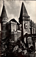 RPPC Hunedoara Castle Hunedoara Romania vintage postcard a301