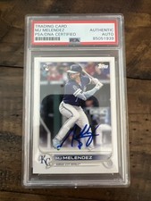 2022 Topps Update MJ Melendez RC IP Auto PSA Slabbed Rookie Royals # US223