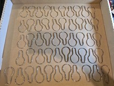 SHOWER HOOKS 51 PC. CHROME SHOWER CURTAIN HOOKS/RINGS 
