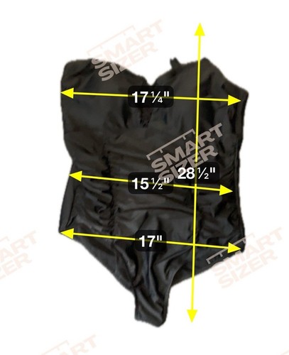 Womens Torrid BLACK WIRELESS SLIM FIX ONE-PIECE SWIMSUIT Sz 2XL Swimwear Beach - Picture 11 of 14