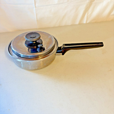 Vtg Royal Prestige Pot/Lid, 7.5'',  7 Ply S.S. Titanium  w/vented lid
