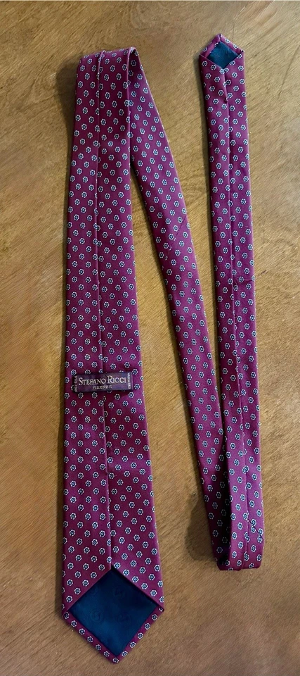 Gravata Stefano Rocco Firenze Edition - 100% seda e feita na Itália - Imagem 3 de 4