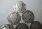 (6) 1909 O, 1911 S, 1912 D + 3 * 6 Silver BARBER DIMES Shown * USA FREE SHIP #3