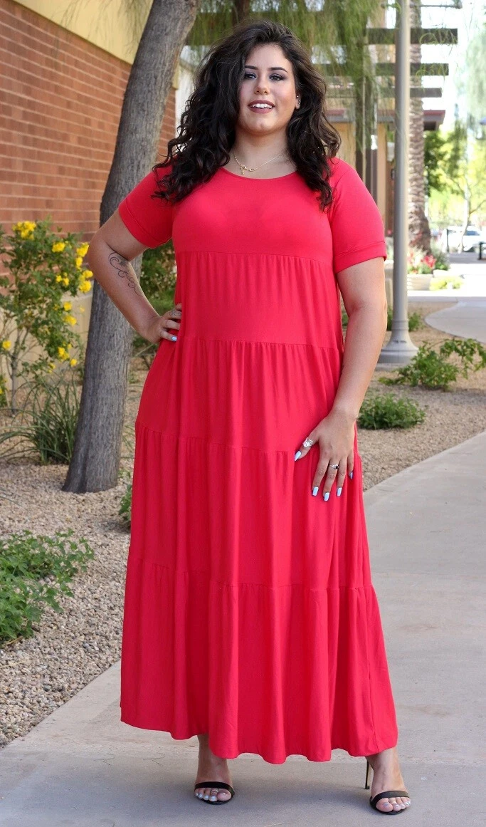 plus size tiered dresses