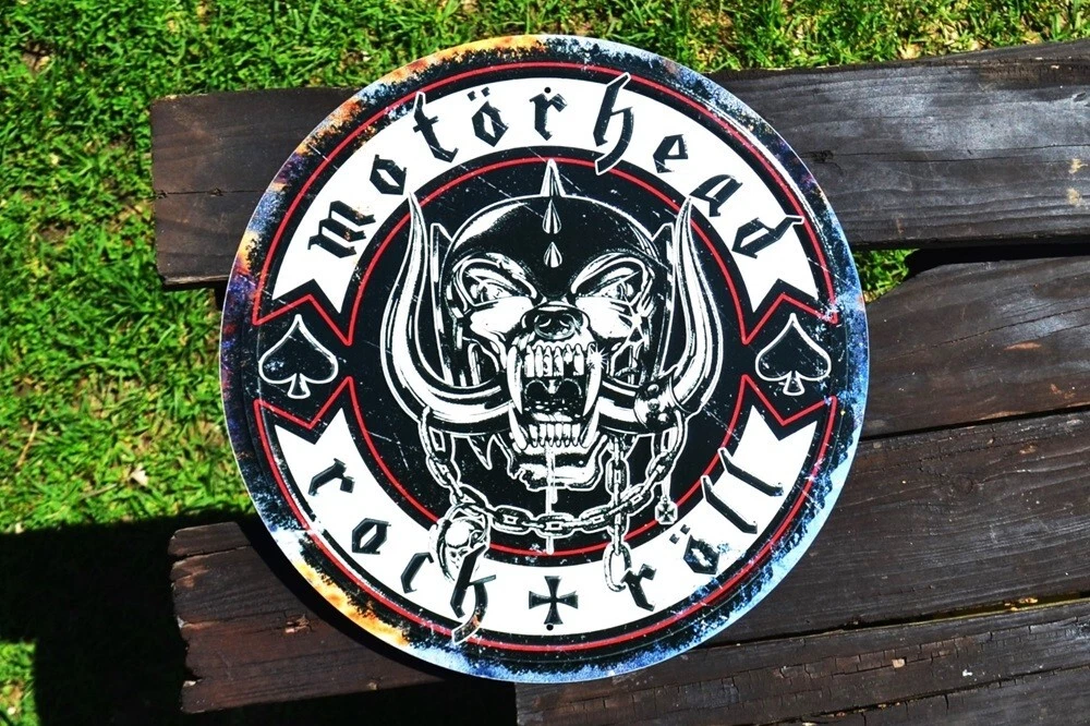 超希少 Motorhead Lemmy サイン入 初来日 公演パンフ Motorhead Embossed Steel Sign - Rock 'n' Roll - Lemmy Kilmister