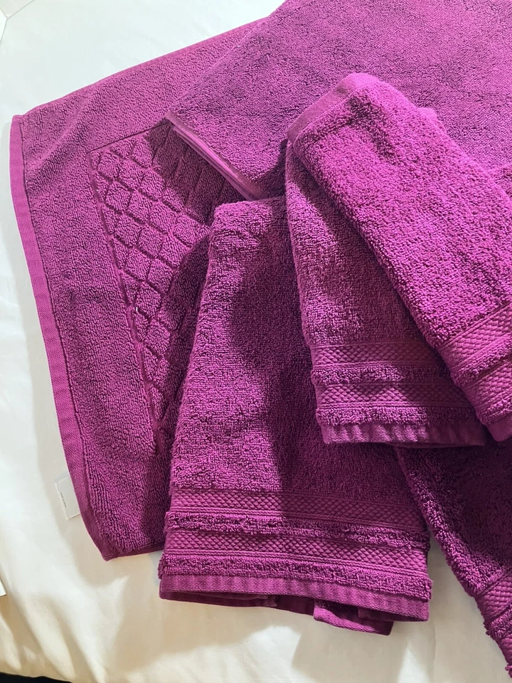 Набор из 6 хлопковых полотенец для ванны Charter Club Elite бурганди - Изображение 4 из 4