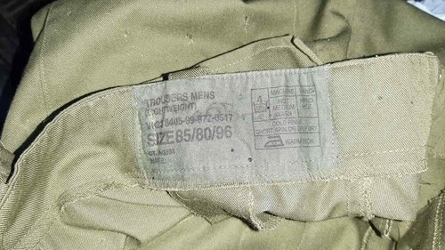 Pantalones de colección del ejército británico para hombre (ligeros) 1980-s - Imagen 7 de 10