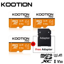 3x 64GB Micro SD Card SDXC TF Memory Card Class 10 V30 Memory TF Card for Camera