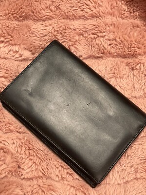 Vintage 90s Jean Paul Gaultier JPG Black Leather Wallet Stainless