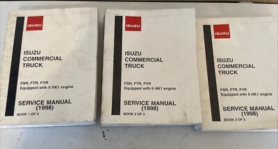 GENUINE ISUZU SHOP MANUAL FSR, FTR, FVR SET OF 3 | eBay
