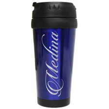 Personalized Travel Coffee Mug 16 oz - Custom Engraved Tumbler