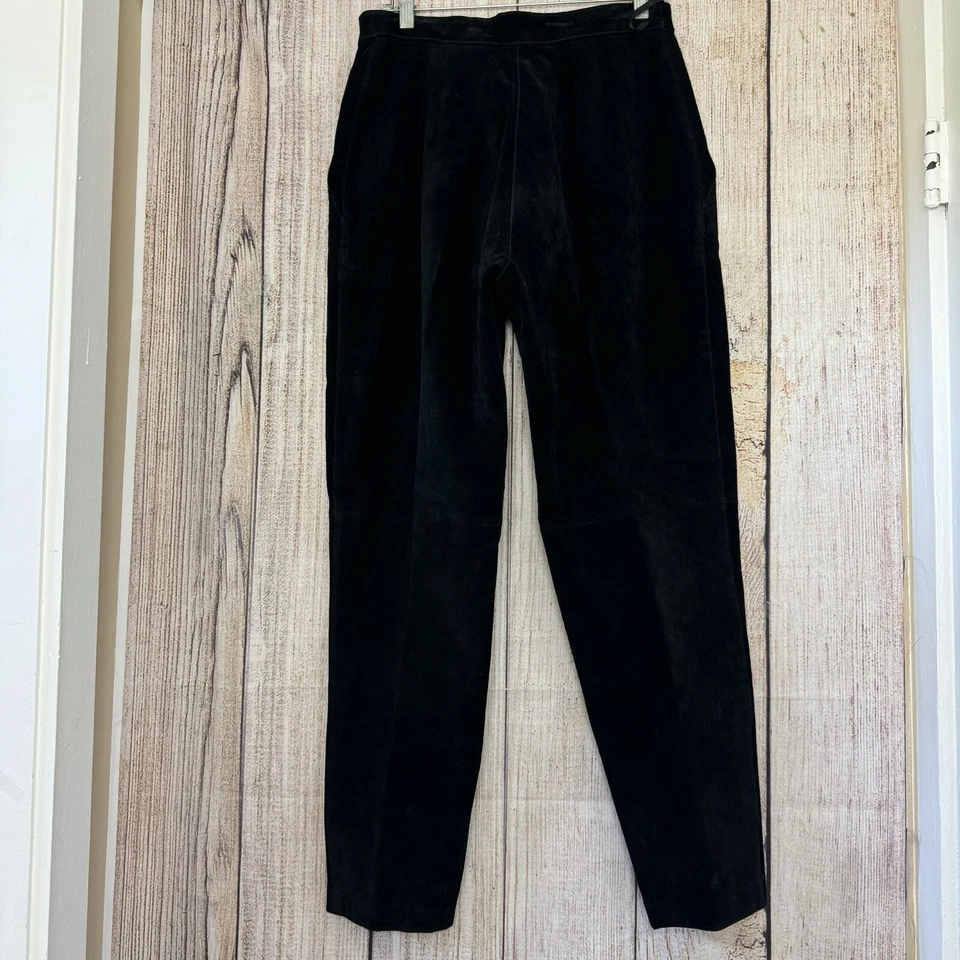 Pantalones de cuero vintage para mujer Maggie Lawrence Collection talla 12 Foto 4 de 4