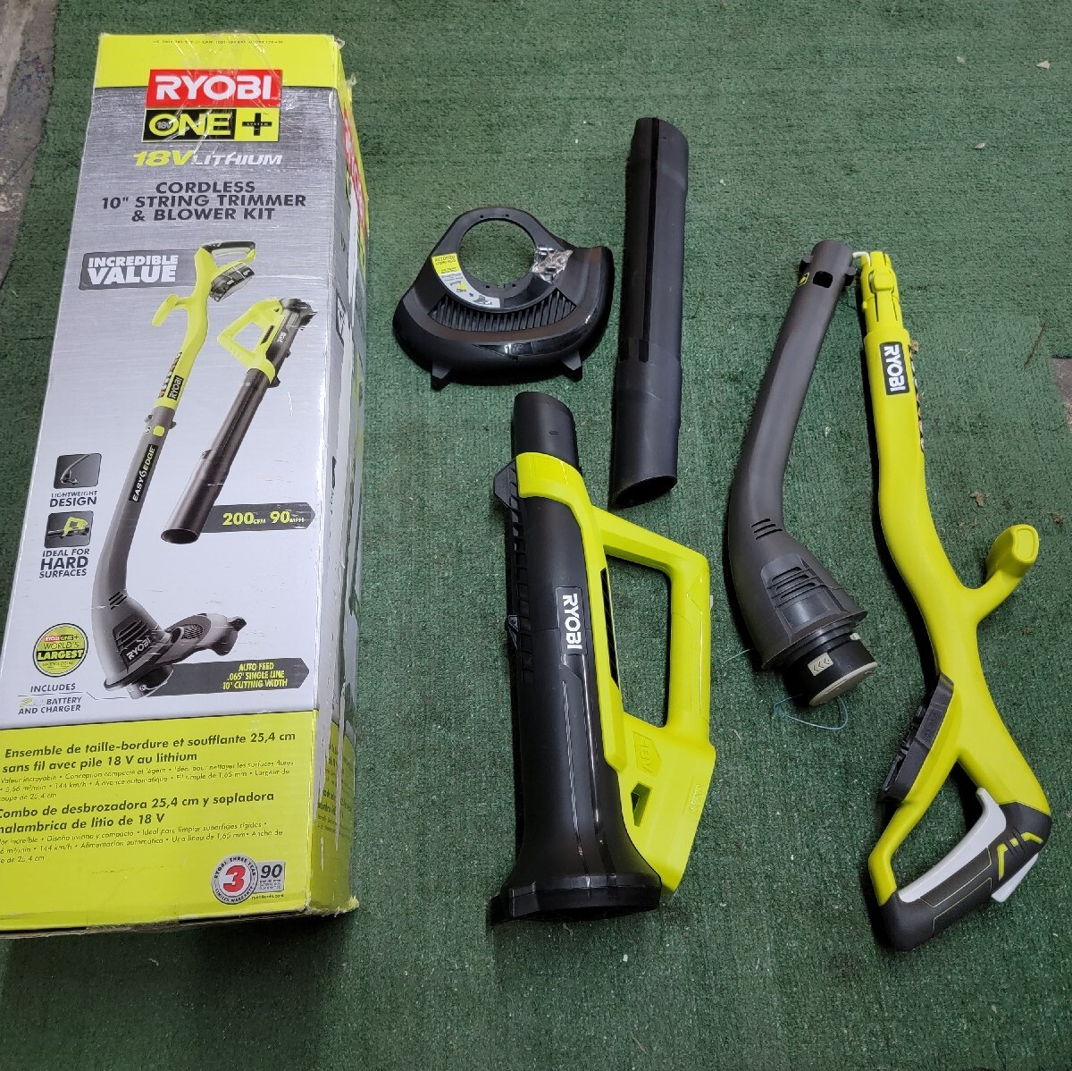 Ryobi 18v Weed Eater String Trimmer Edger Blower Combo TOOL ONLY FREE