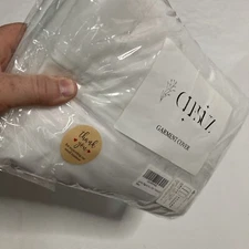 Clesuz Garment Cover 2-Pack Translucent Hanging Bags