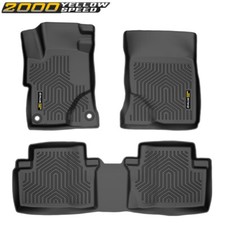 New 3d Floor Mats Set Fit For 2012-2015 Honda Civic All Weather Tpe Car Liners