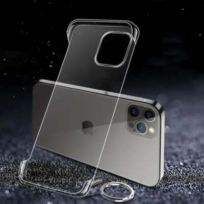 Slim Frameless Clear Handyhülle für iPhone 16 15 14 13 12 11