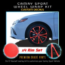 For 2018-2020 Toyota Camry 18" Sport Wheels Rim Overlay Chrome Delete Flat Matte