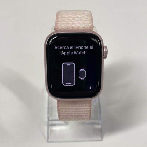 GPS nur Apple Watch Serie 9 41 mm rosa Aluminium A2978 - Bild 1 von 5