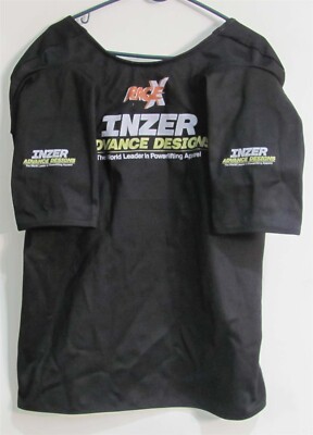 Inzer Rage X Bench Shirt Size 54 Black With 1'' Scoop Neck Option (Only Used 1 X)