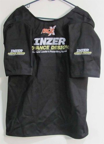 Inzer Rage X Bench Shirt Size 54 Black With 1" Scoop Neck Option (Only Used 1 X)
