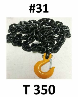 SET#31 AUTOBODY FRAME MACHINE 11 FEET PULLING CHAIN WITH SLIP HOOK ...