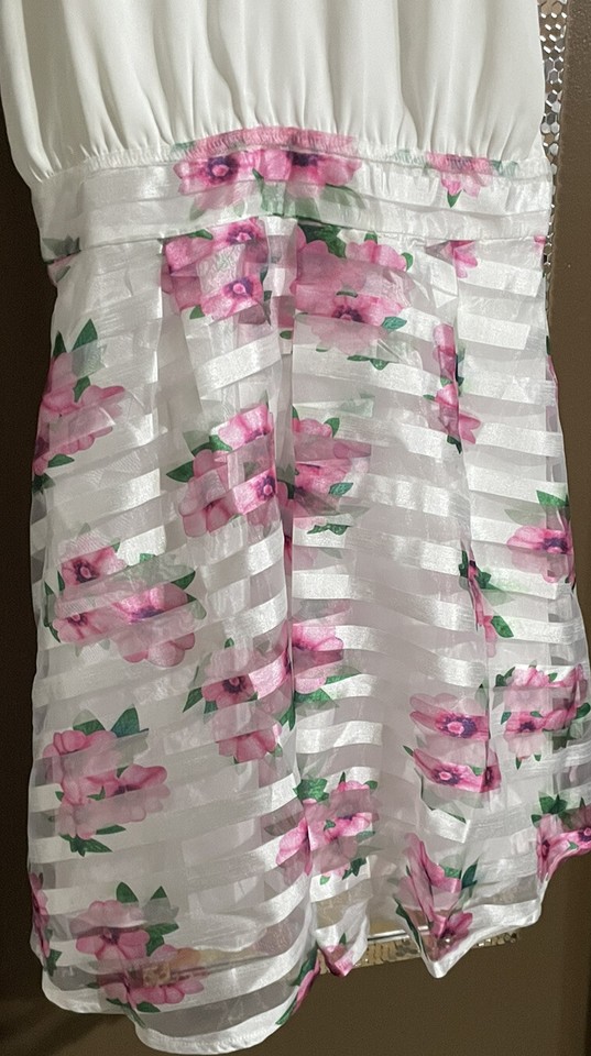 Ladies Cream Floral Dress. AX Paris. Size 12 UK Never Worn With Tags eBay