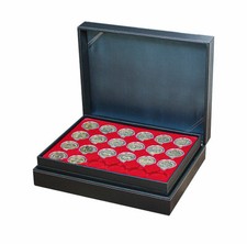 LINDNER 2365-2224E Nera XL M&uuml;nzkassetten 3x Tableaus 24 runde F&auml;cher 41mm