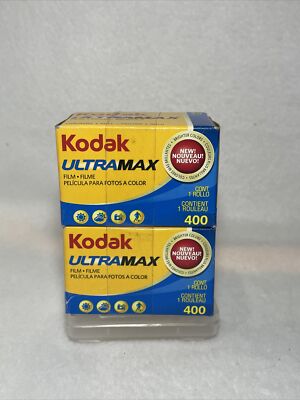 Kodak Ultramax 400 35mm (2) 24 Exposures Color Films Expired 2010